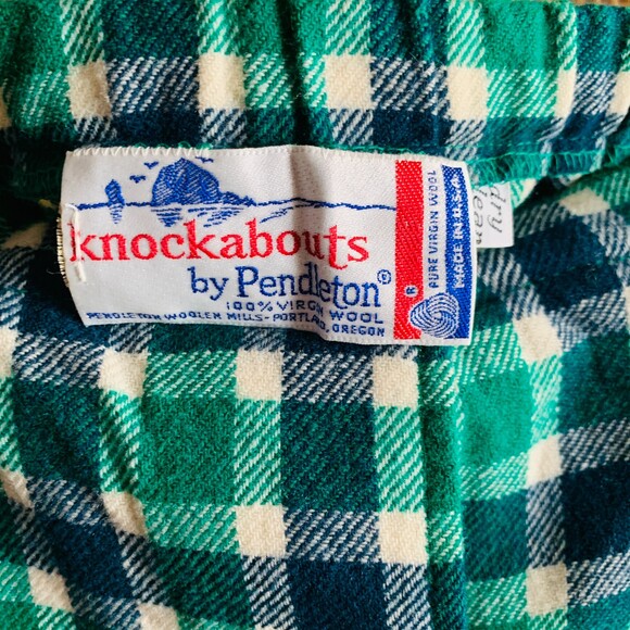 Vintage Knockabouts by Pendleton 100% Virgin Wool Plaid Skirt | Medium - Picture 3 of 7